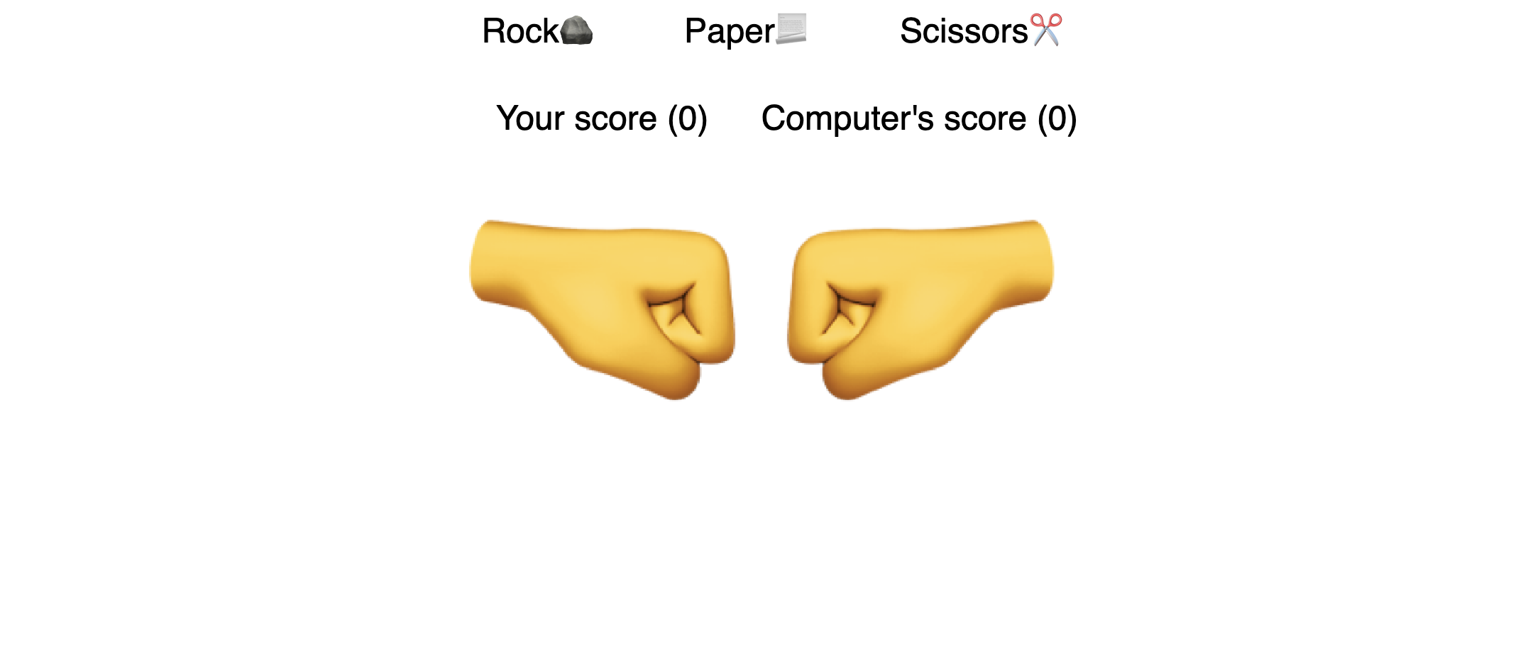 Rock Paper Scissors Game